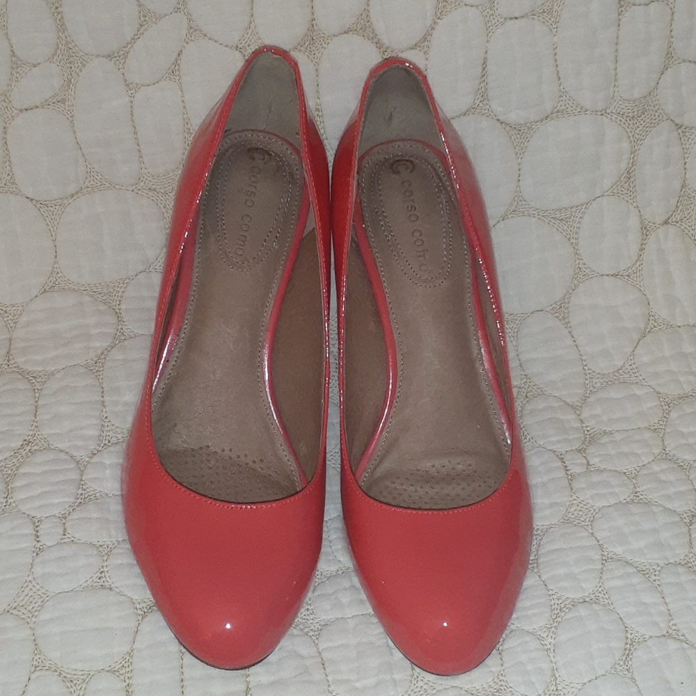 Corso Como orange 4inch heels